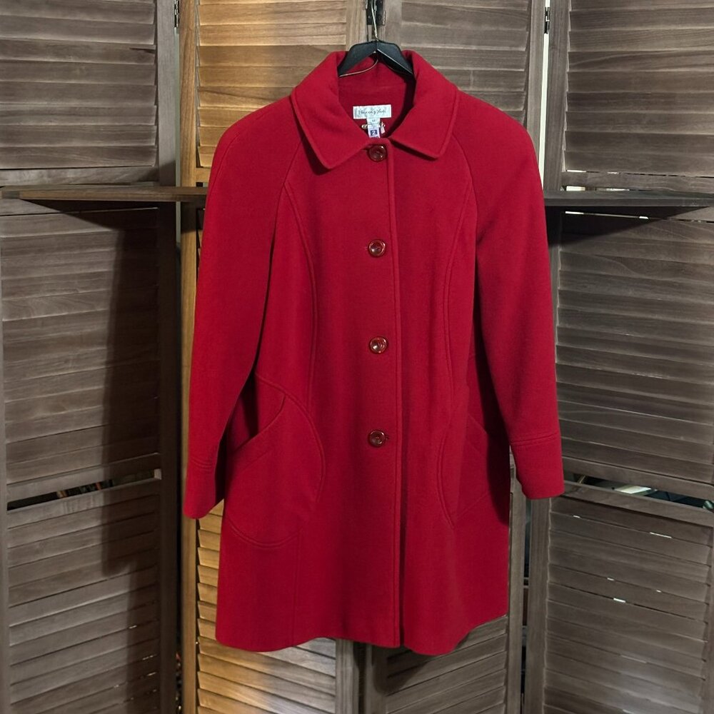 Stunning Red Peacoat